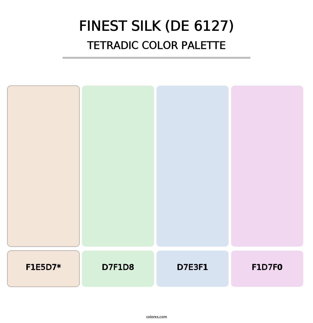 Finest Silk (DE 6127) - Tetradic Color Palette