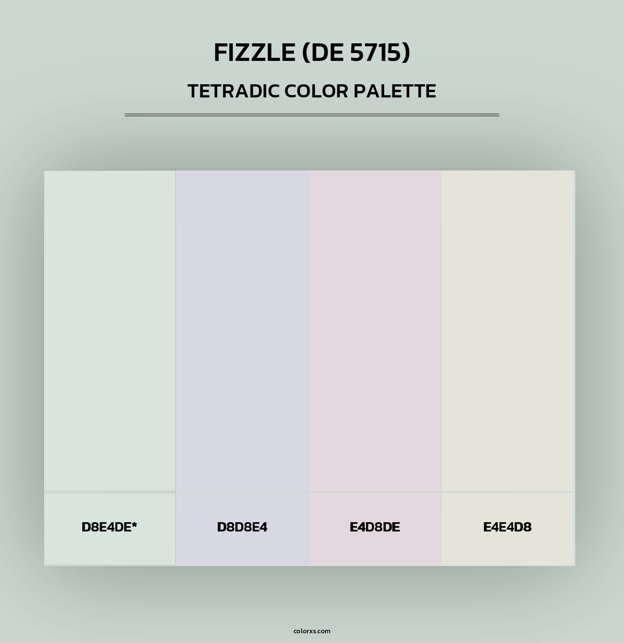 Fizzle (DE 5715) - Tetradic Color Palette