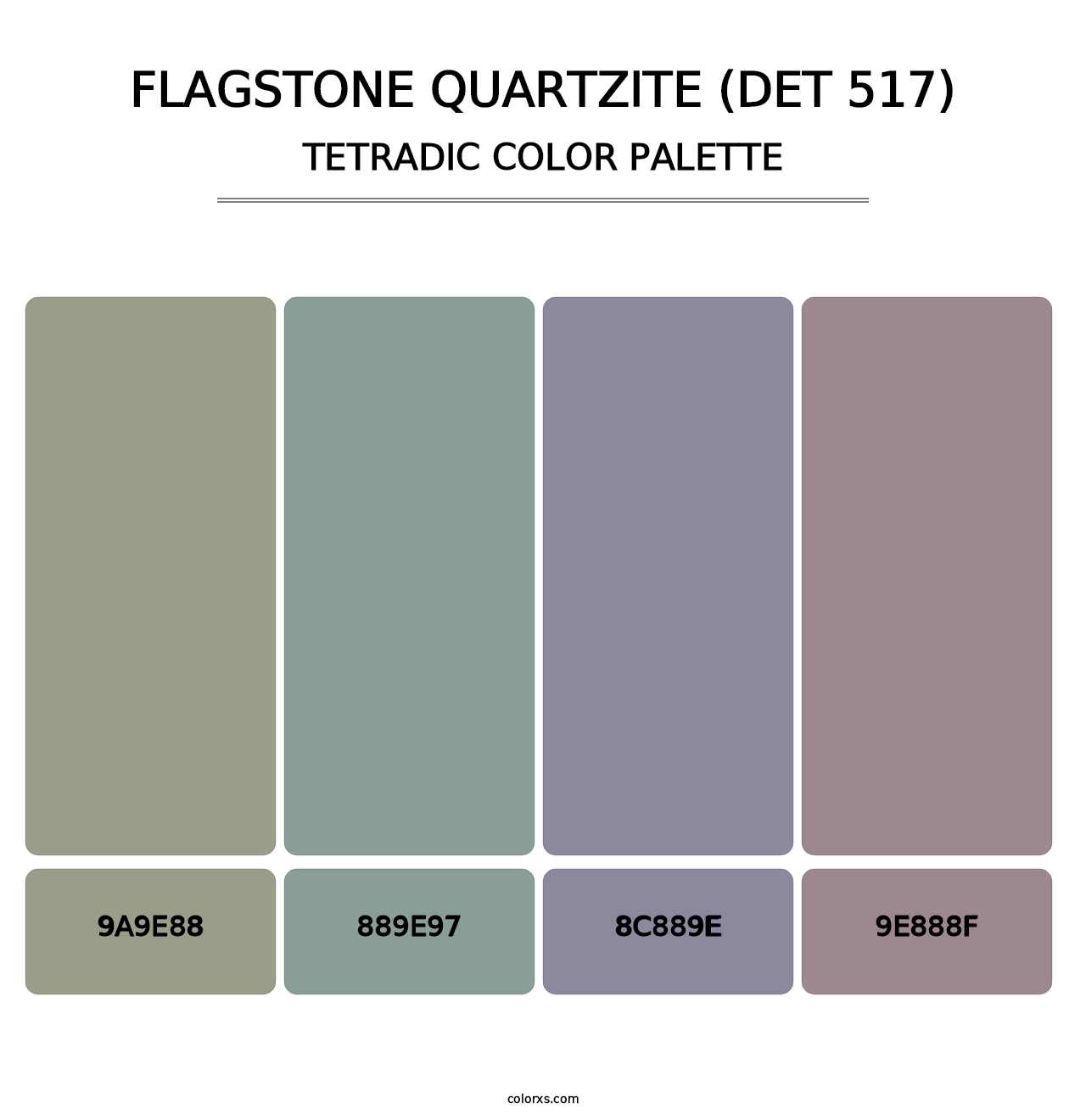 Flagstone Quartzite (DET 517) - Tetradic Color Palette