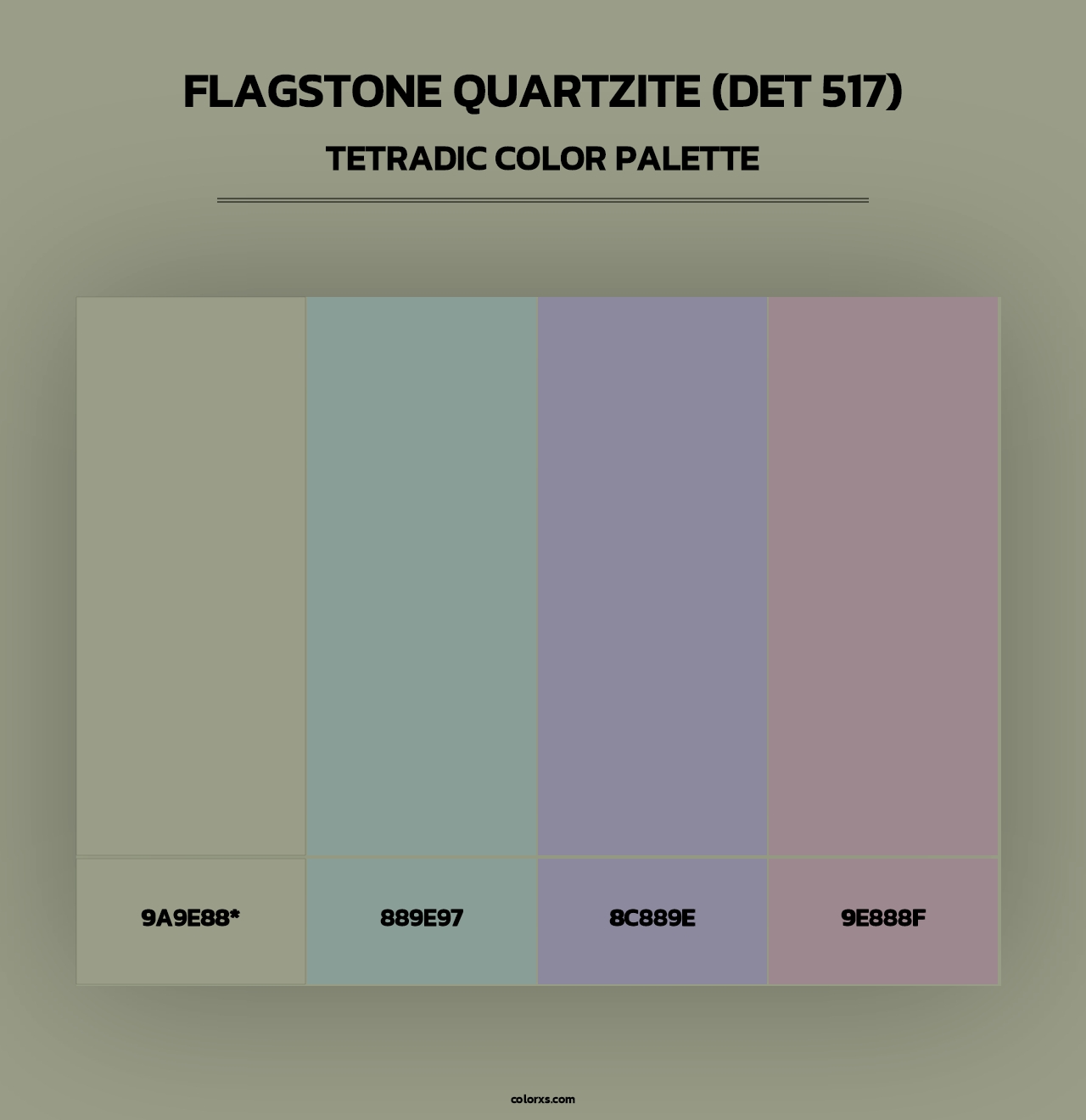 Flagstone Quartzite (DET 517) - Tetradic Color Palette