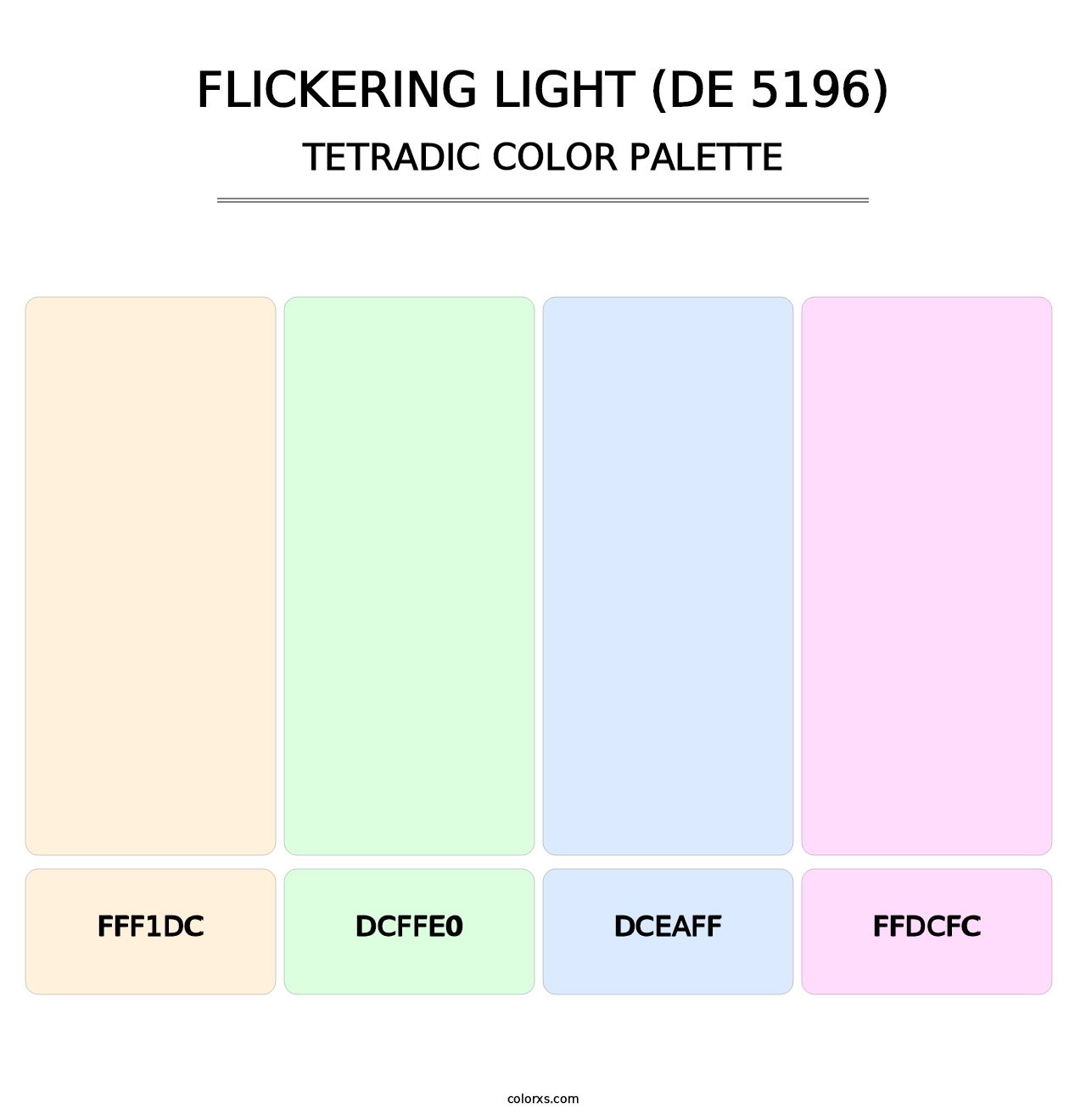 Flickering Light (DE 5196) - Tetradic Color Palette