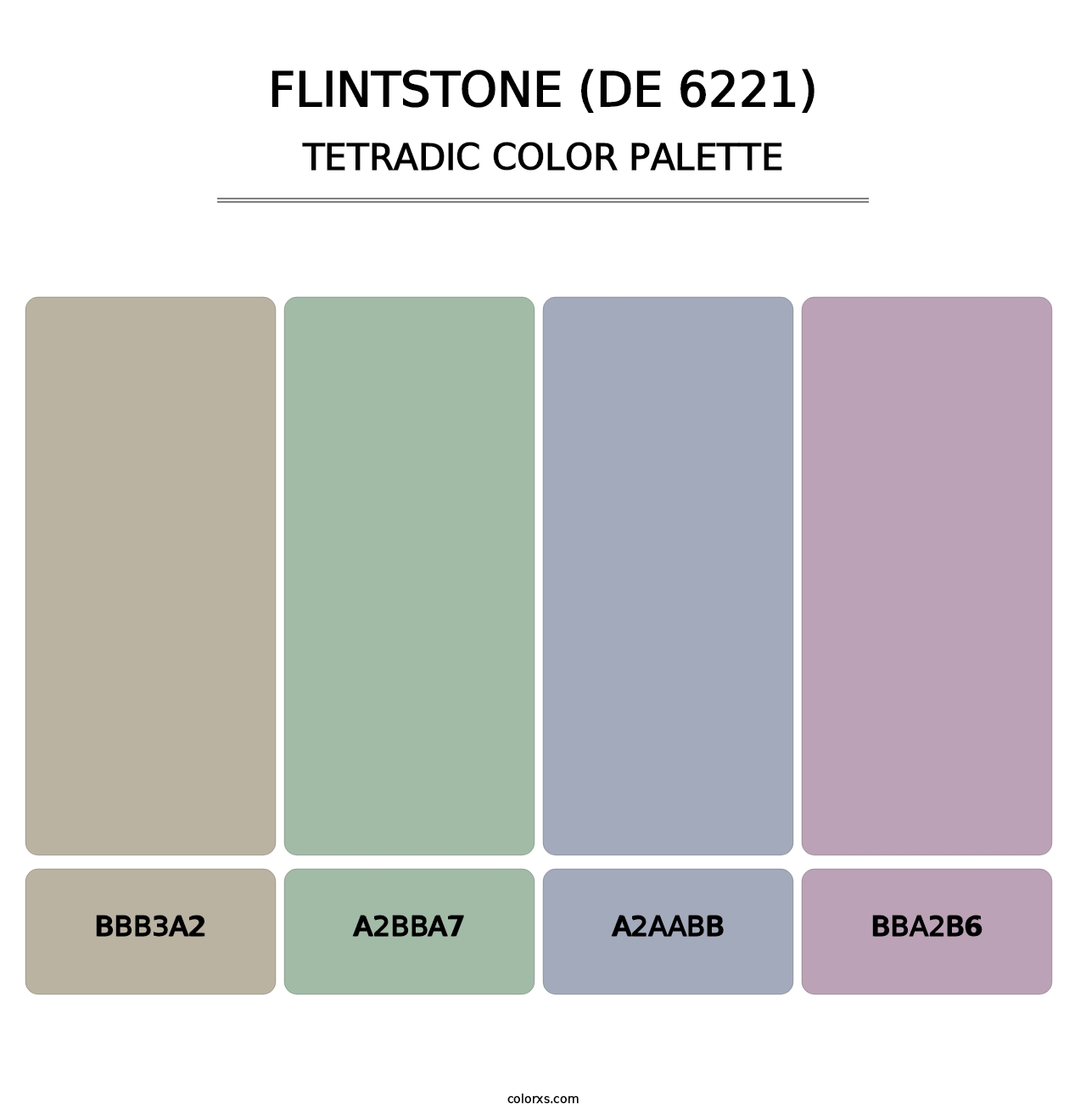 Flintstone (DE 6221) - Tetradic Color Palette