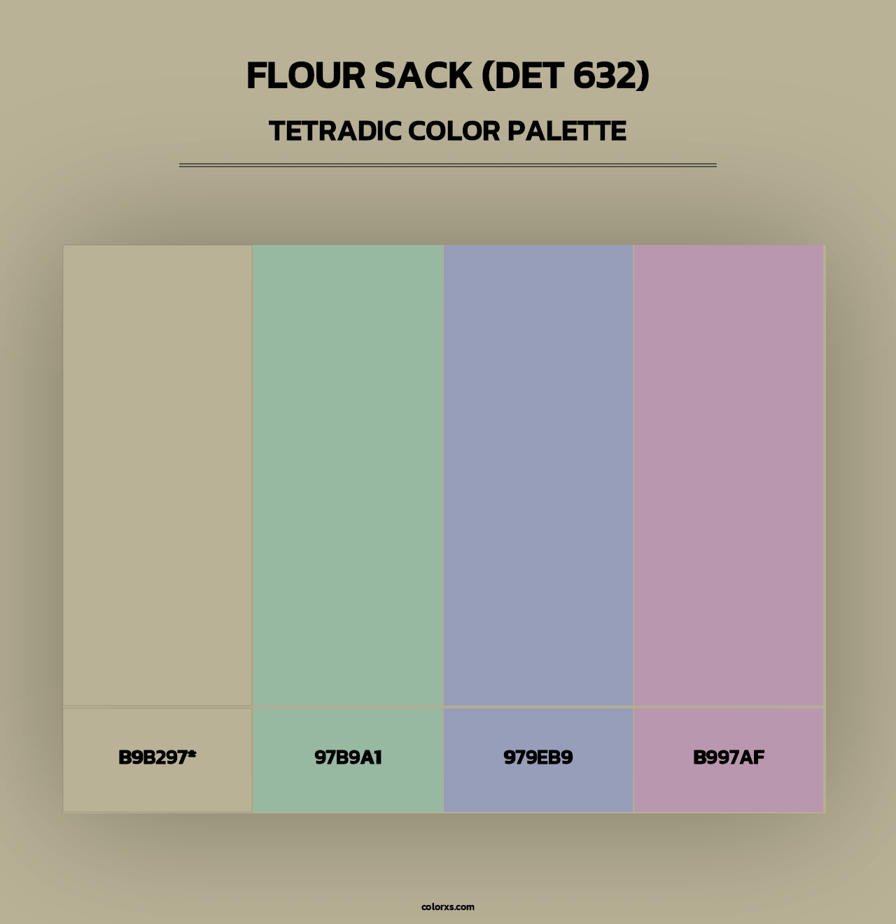 Flour Sack (DET 632) - Tetradic Color Palette