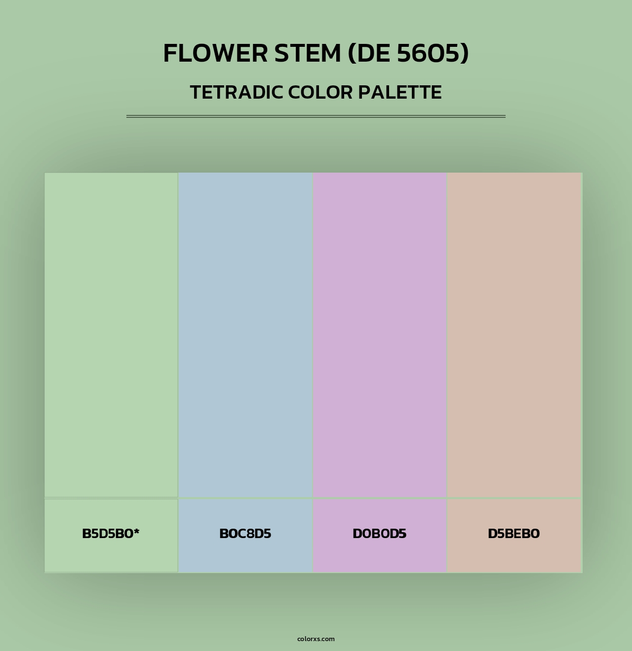 Flower Stem (DE 5605) - Tetradic Color Palette