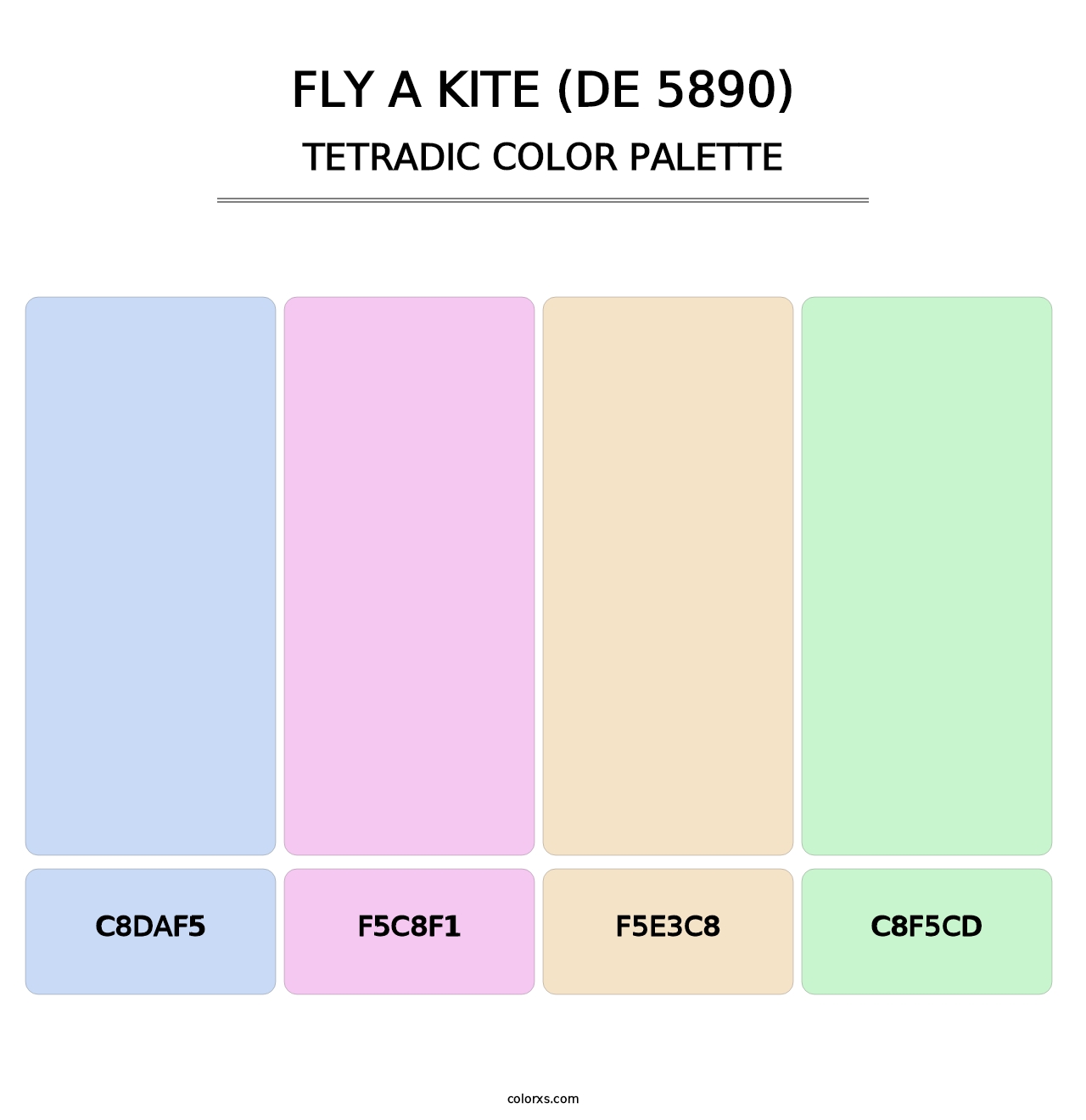 Fly a Kite (DE 5890) - Tetradic Color Palette