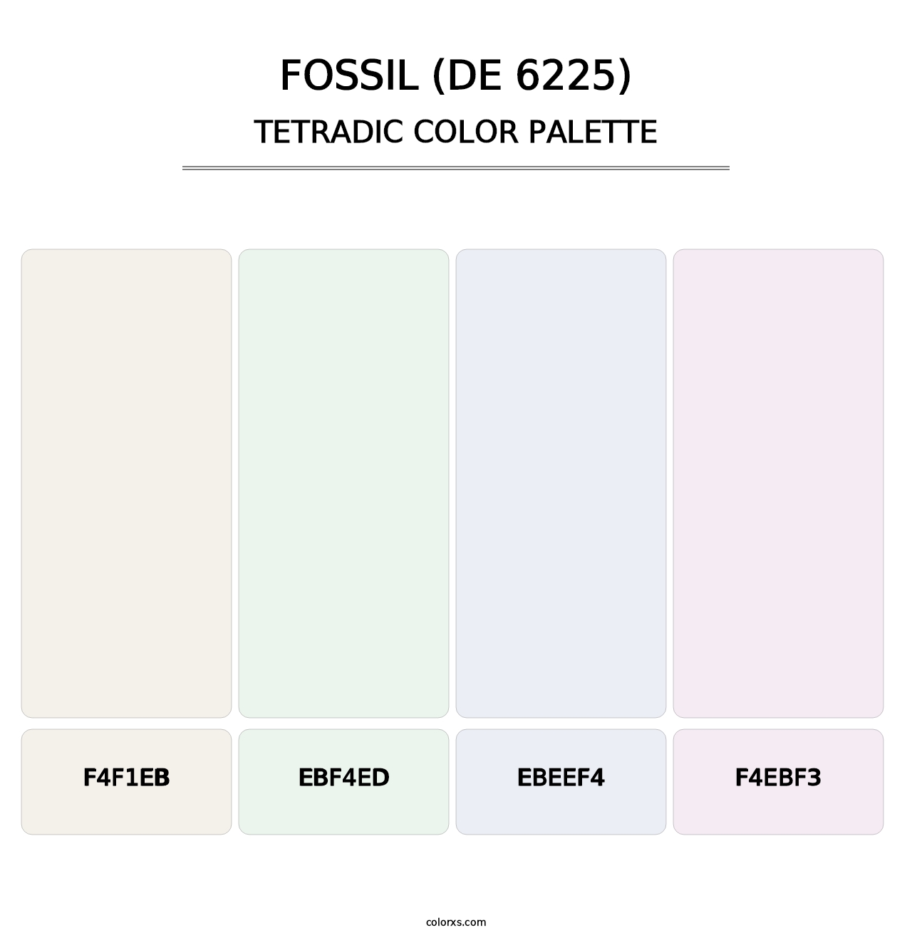 Fossil (DE 6225) - Tetradic Color Palette