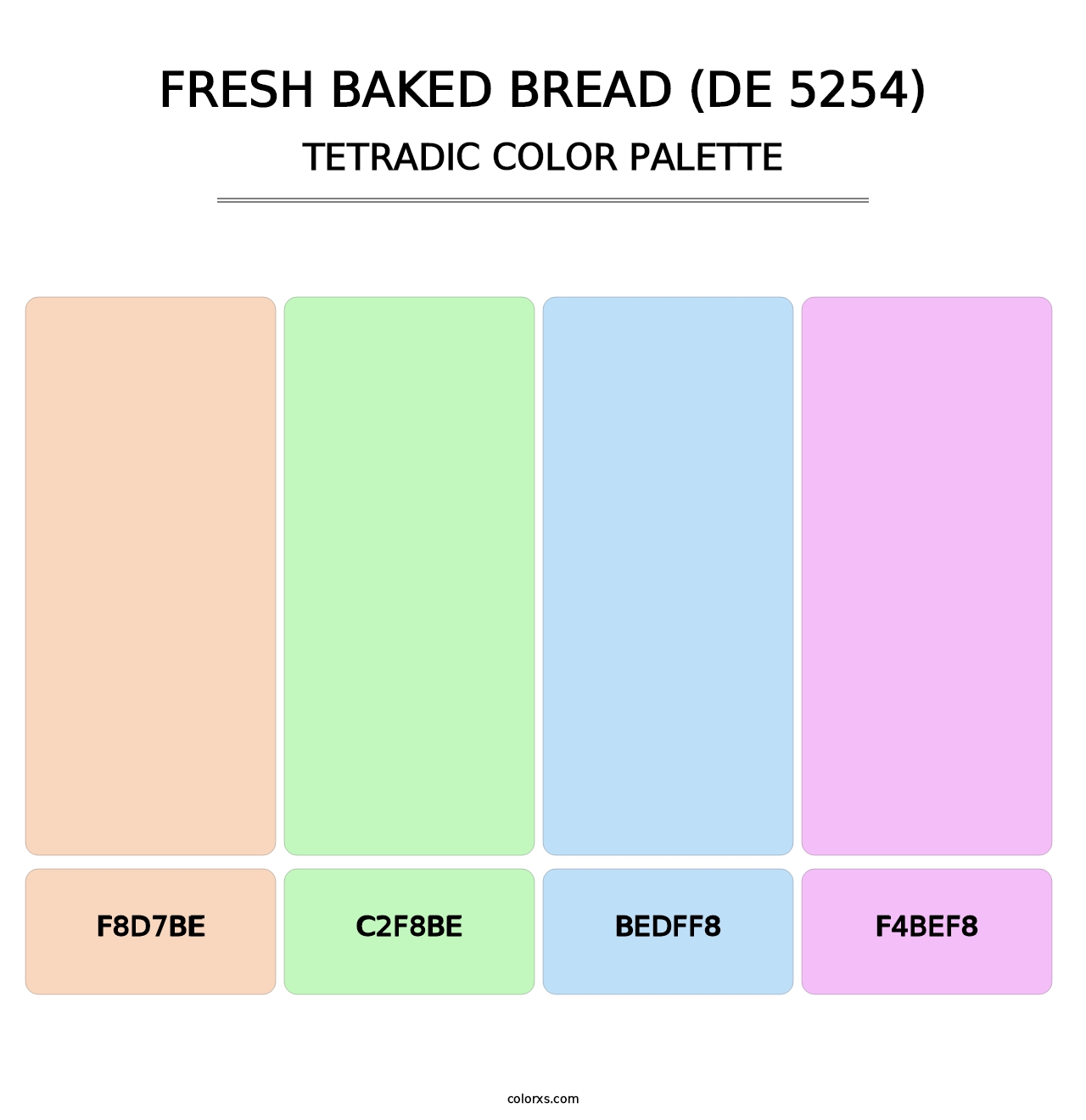 Fresh Baked Bread (DE 5254) - Tetradic Color Palette