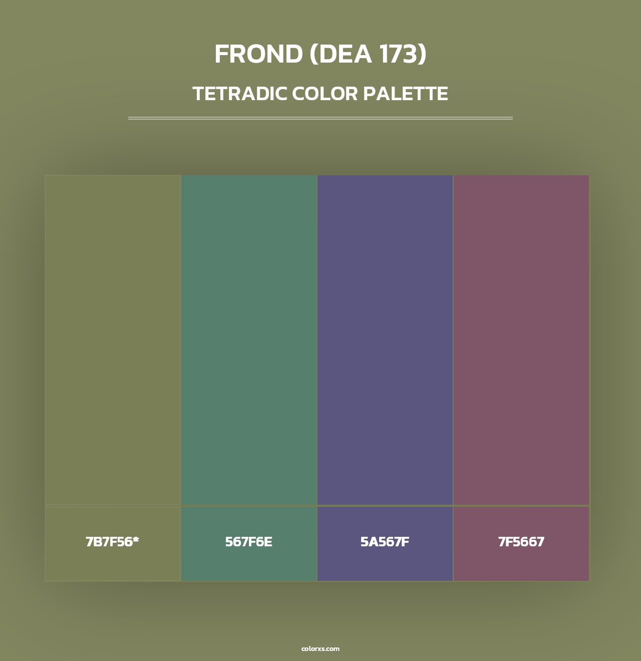 Frond (DEA 173) - Tetradic Color Palette