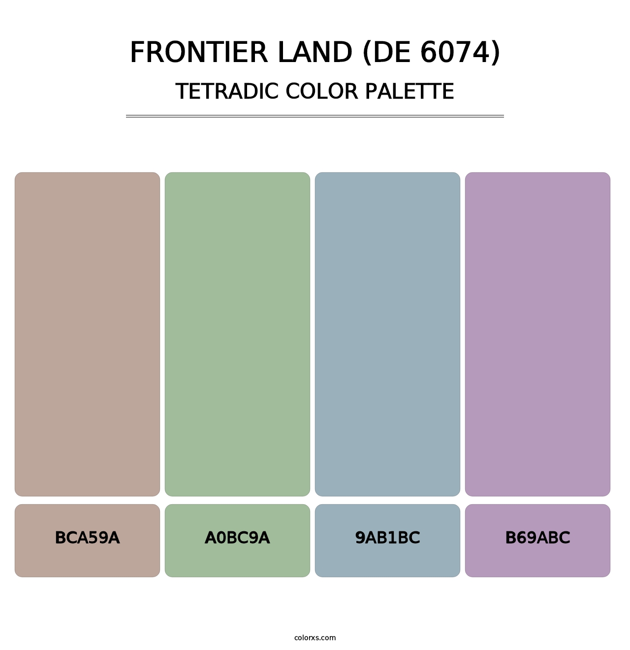 Frontier Land (DE 6074) - Tetradic Color Palette