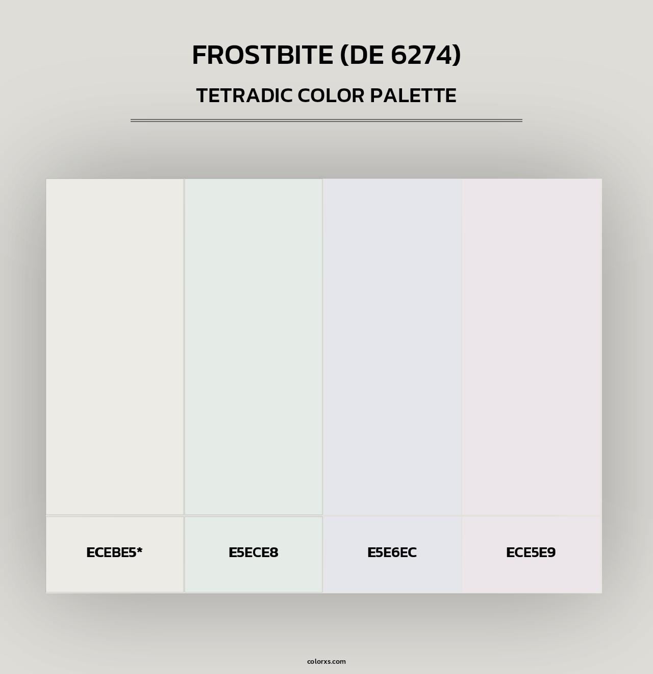 Frostbite (DE 6274) - Tetradic Color Palette