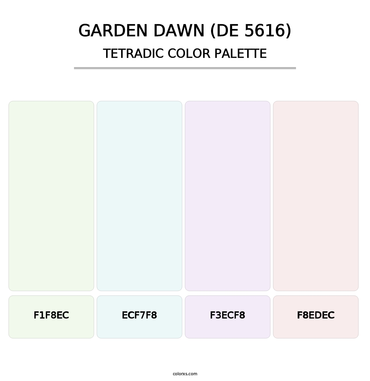 Garden Dawn (DE 5616) - Tetradic Color Palette