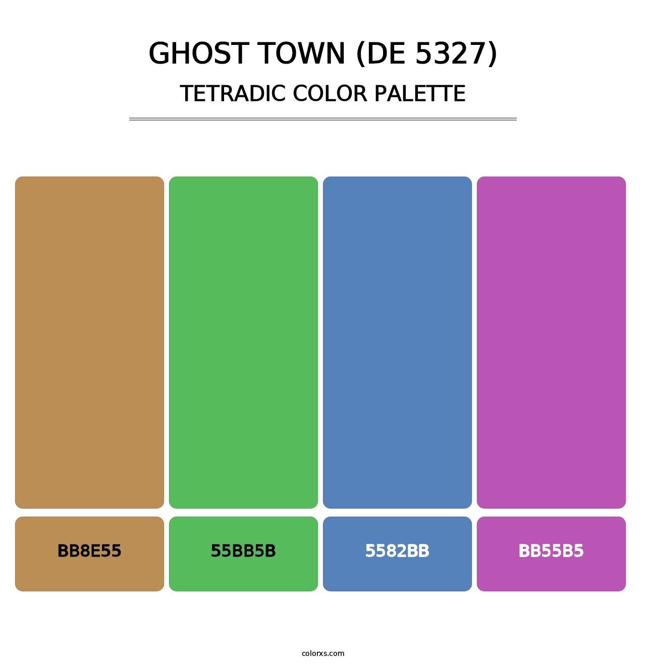 Ghost Town (DE 5327) - Tetradic Color Palette