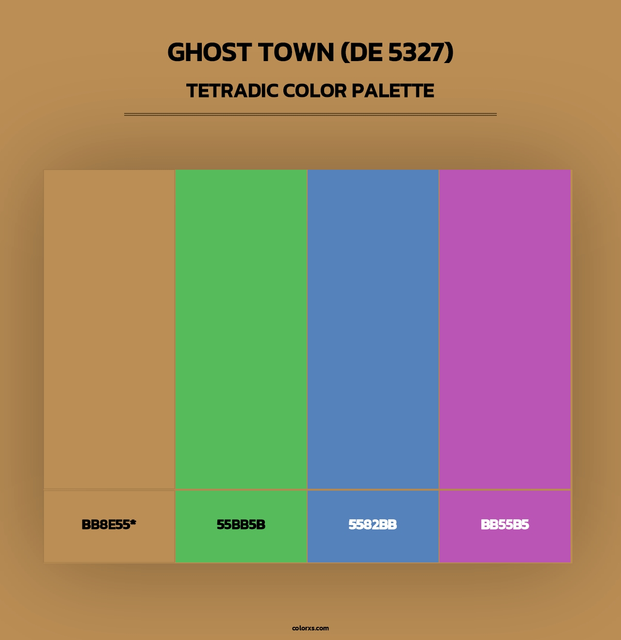 Ghost Town (DE 5327) - Tetradic Color Palette