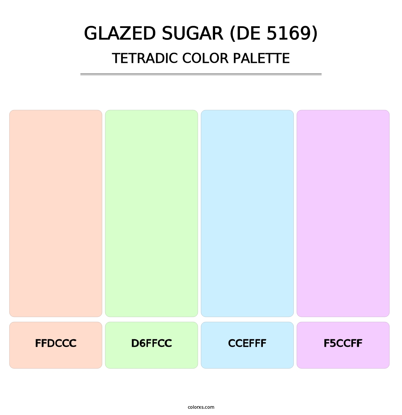 Glazed Sugar (DE 5169) - Tetradic Color Palette