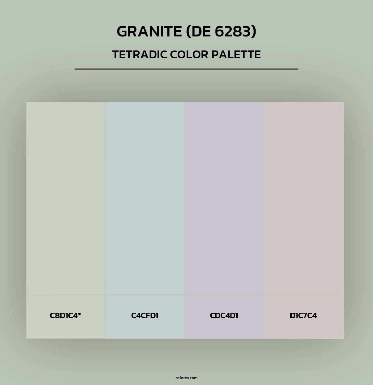 Granite (DE 6283) - Tetradic Color Palette