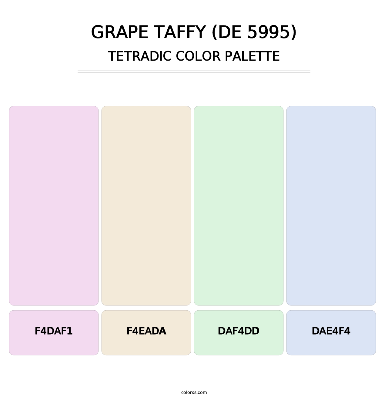 Grape Taffy (DE 5995) - Tetradic Color Palette