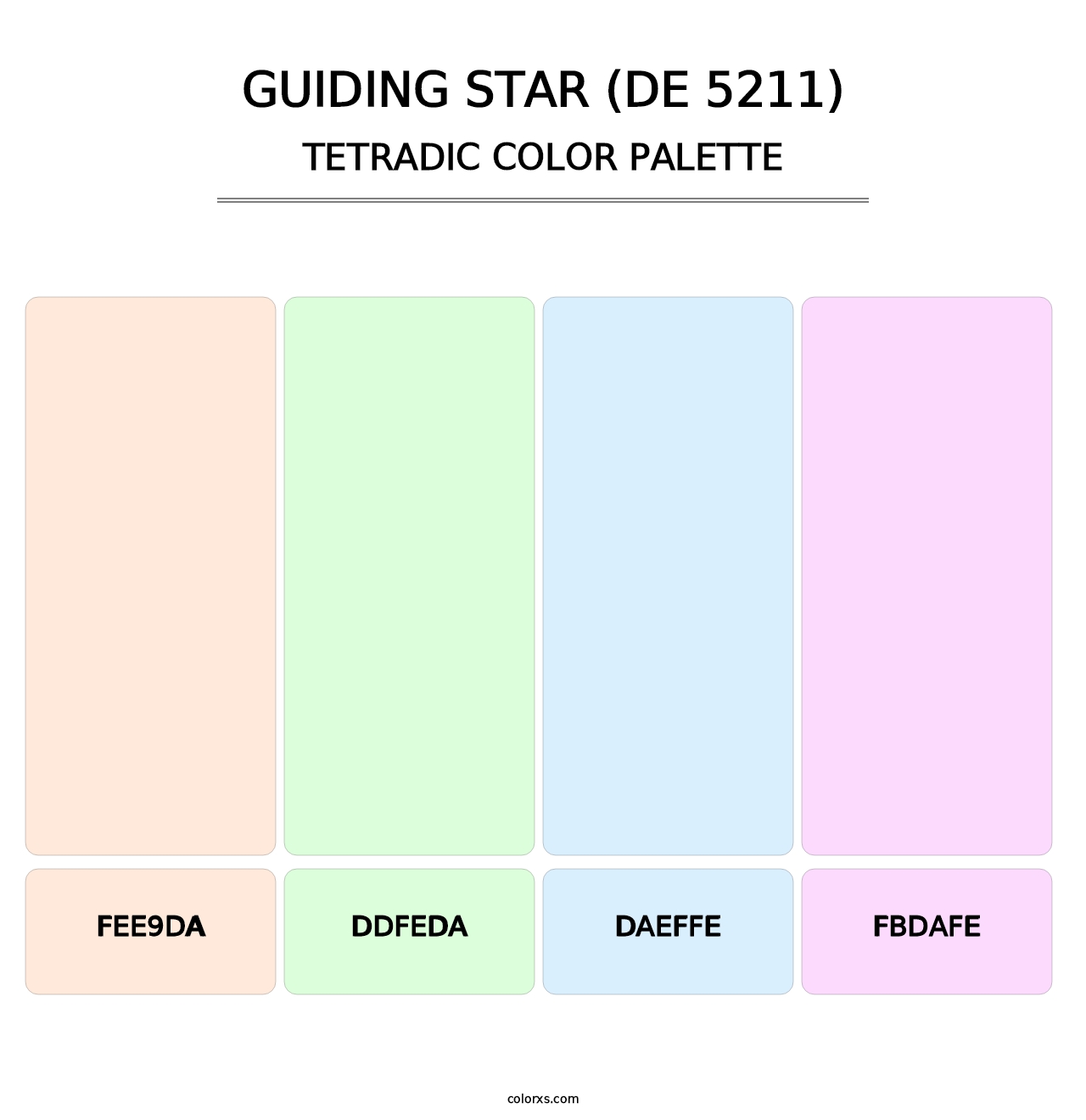 Guiding Star (DE 5211) - Tetradic Color Palette