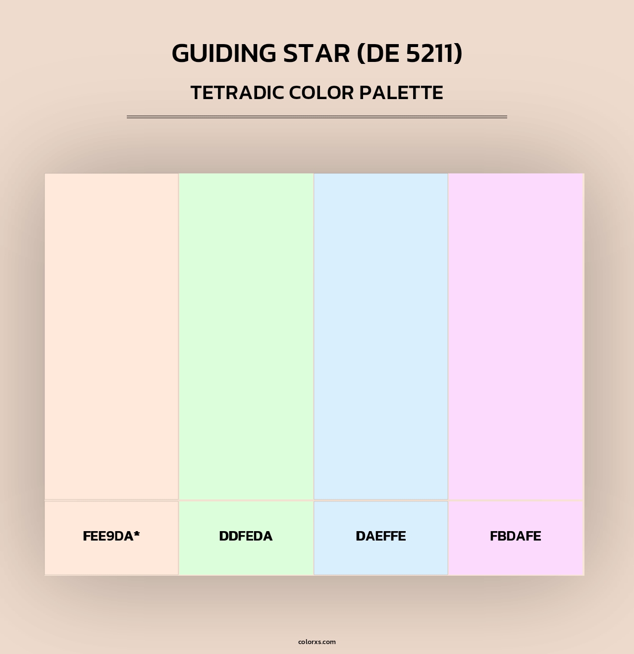 Guiding Star (DE 5211) - Tetradic Color Palette