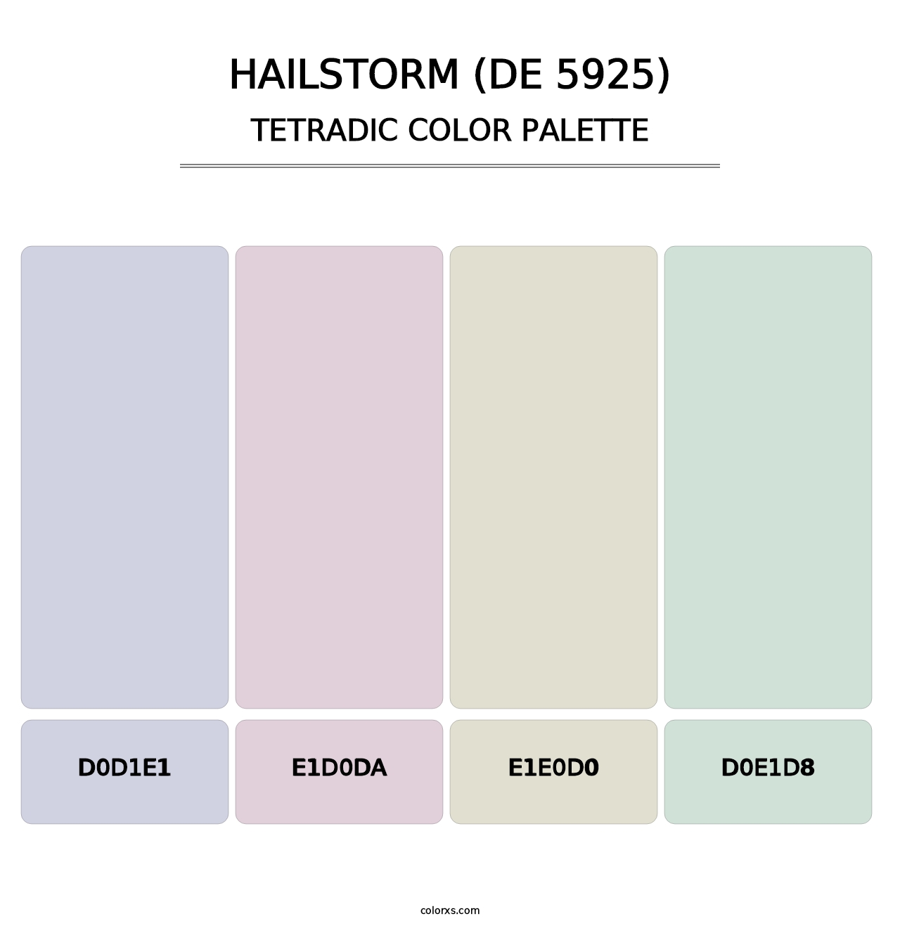 Hailstorm (DE 5925) - Tetradic Color Palette