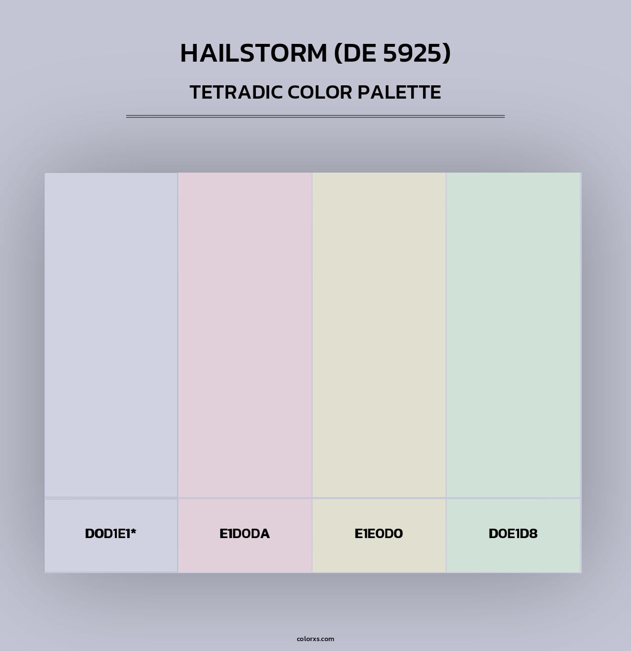 Hailstorm (DE 5925) - Tetradic Color Palette