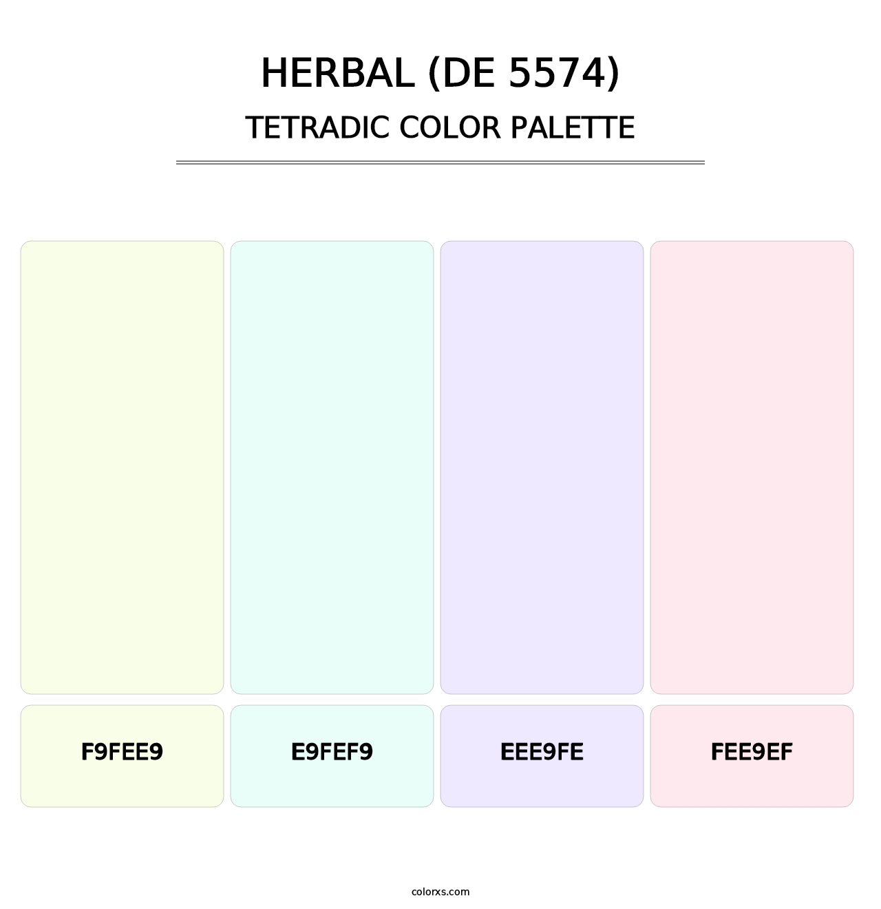 Herbal (DE 5574) - Tetradic Color Palette