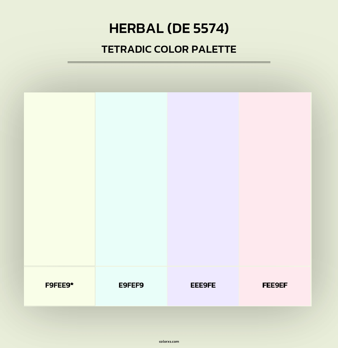 Herbal (DE 5574) - Tetradic Color Palette