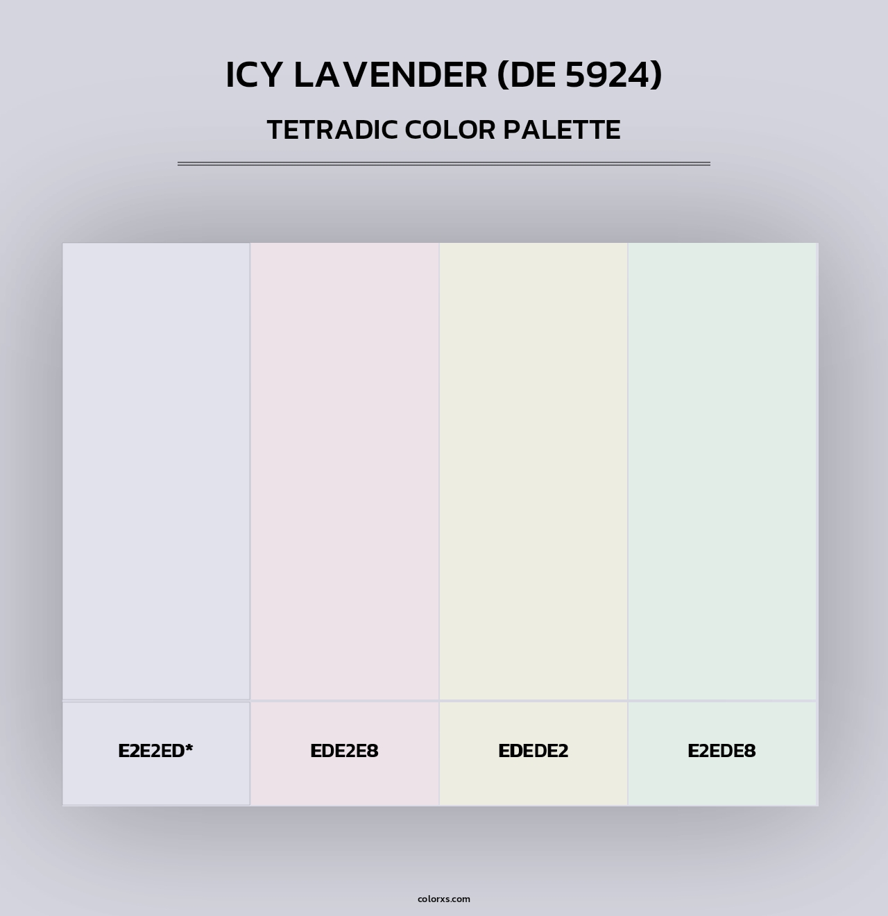 Icy Lavender (DE 5924) - Tetradic Color Palette