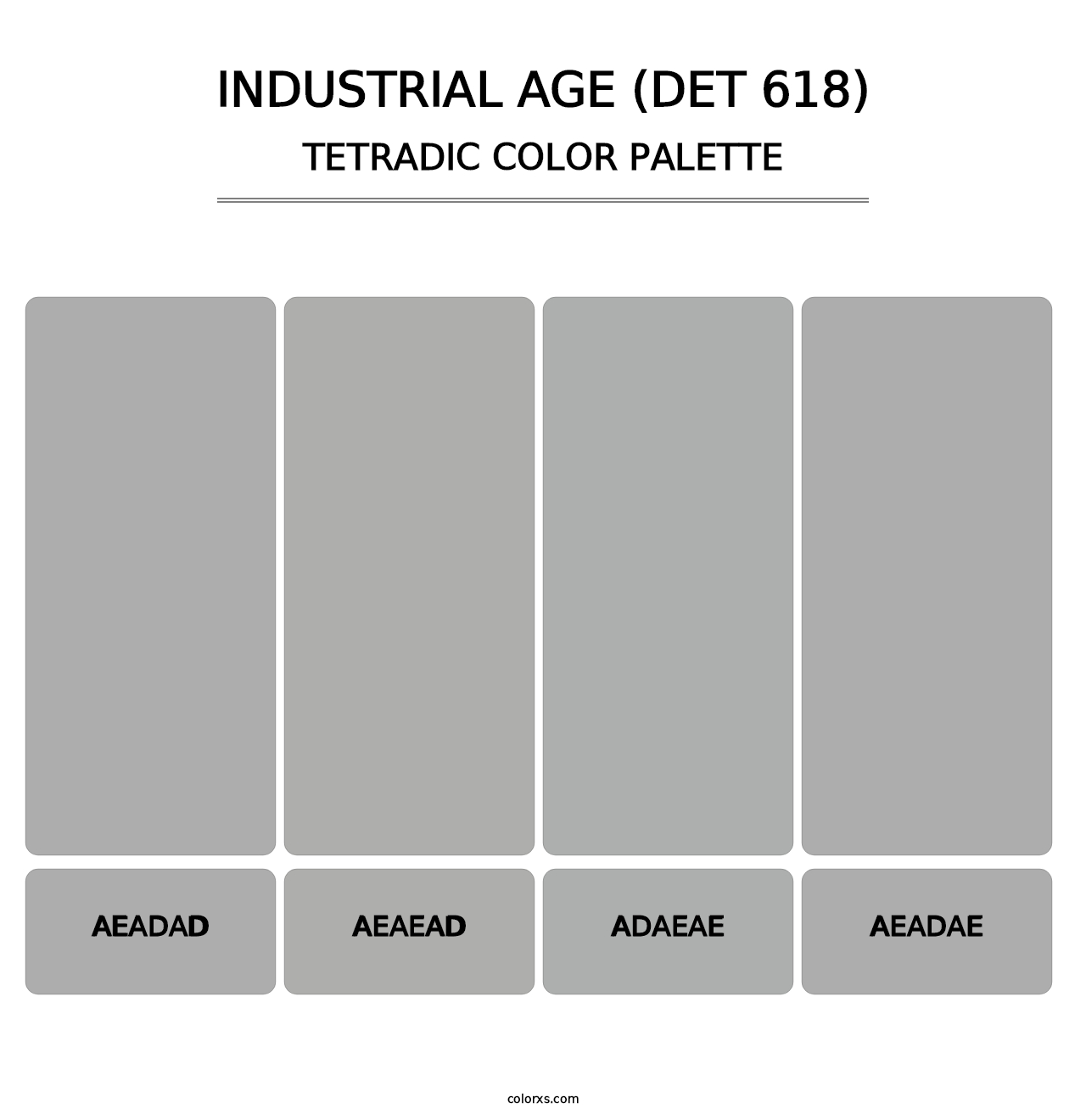 Industrial Age (DET 618) - Tetradic Color Palette