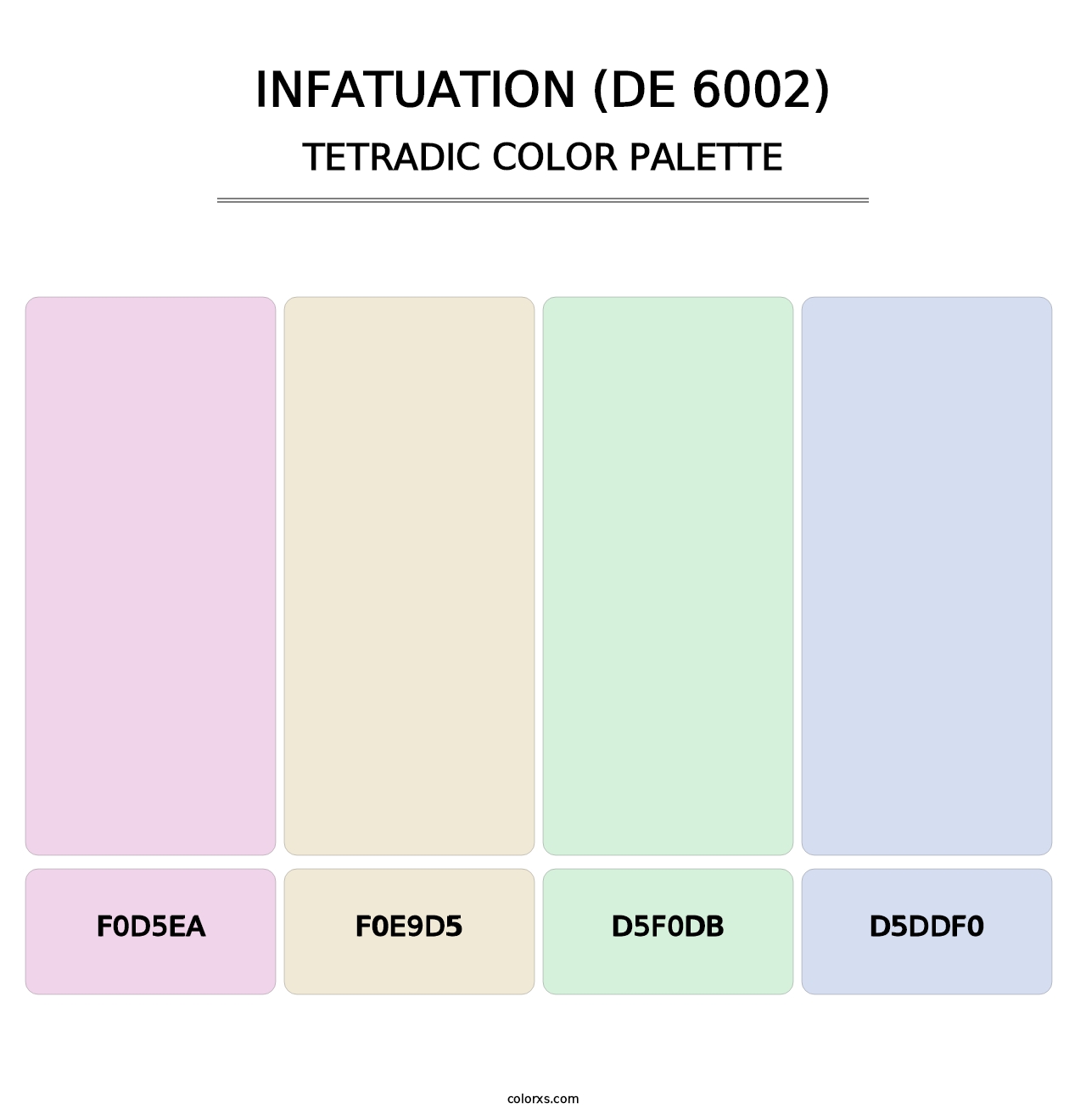 Infatuation (DE 6002) - Tetradic Color Palette