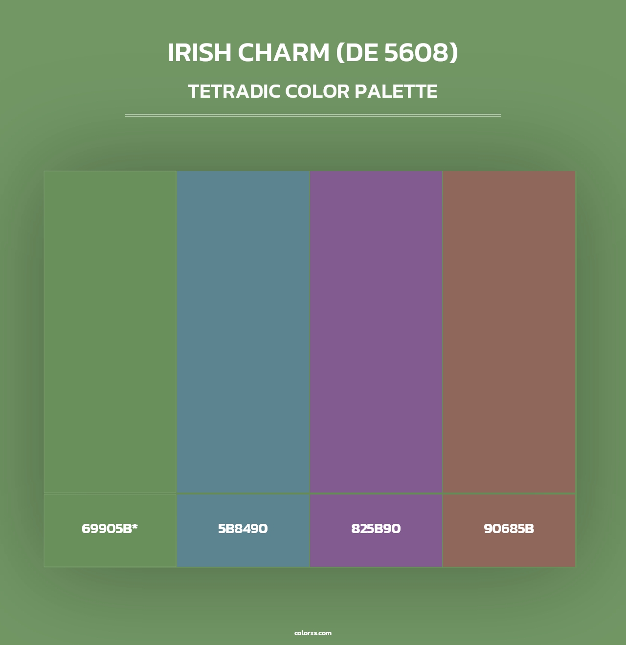 Irish Charm (DE 5608) - Tetradic Color Palette