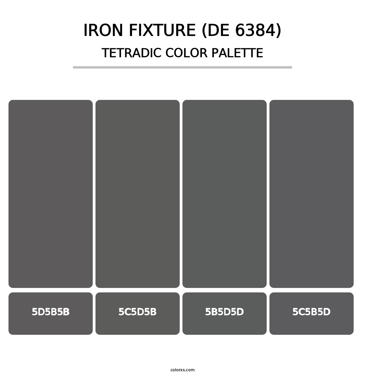 Iron Fixture (DE 6384) - Tetradic Color Palette