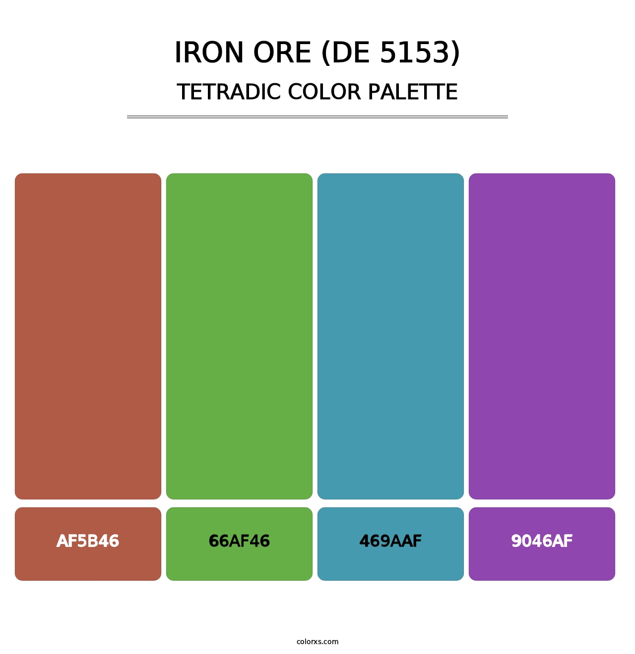Iron Ore (DE 5153) - Tetradic Color Palette