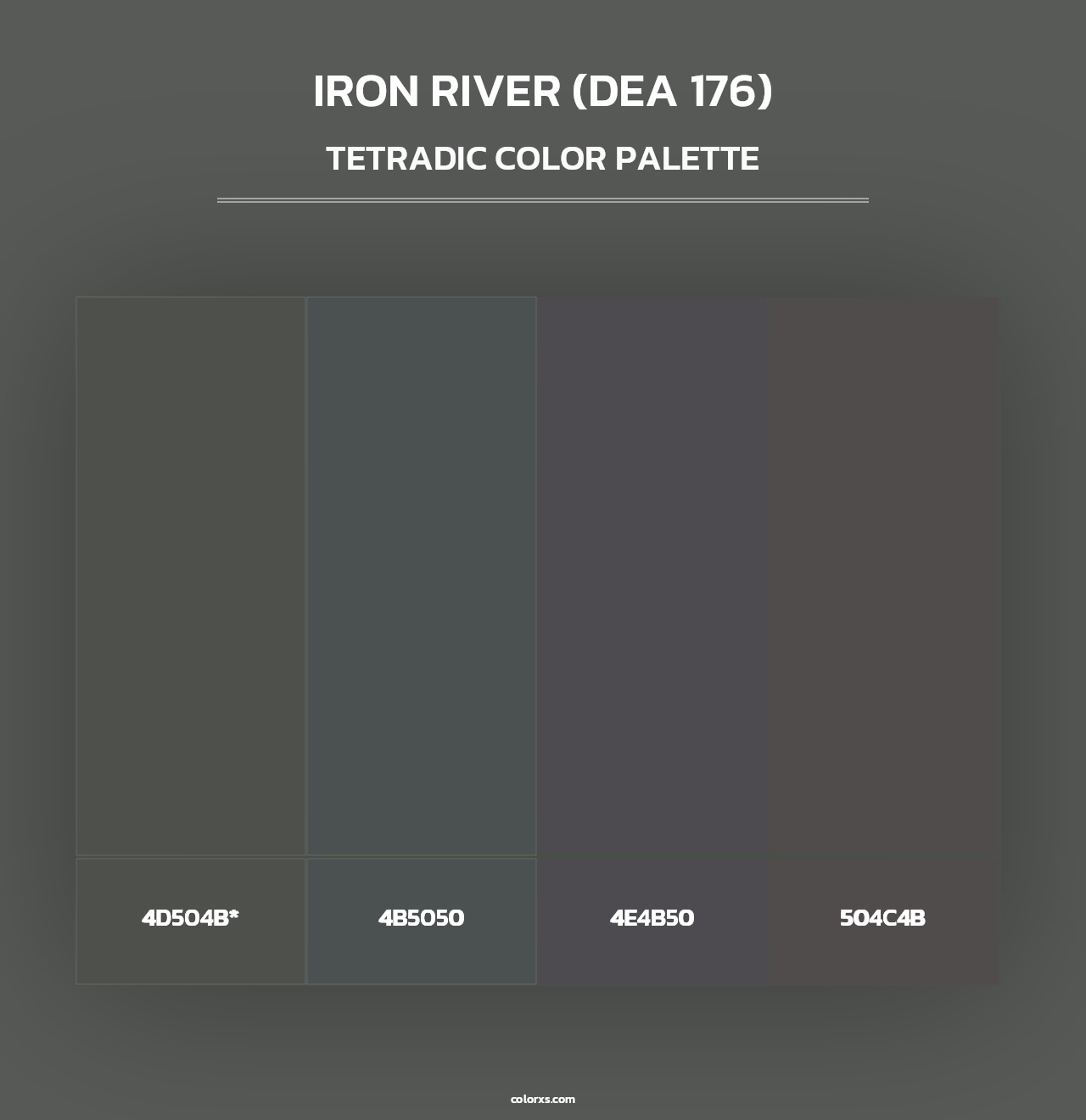 Iron River (DEA 176) - Tetradic Color Palette