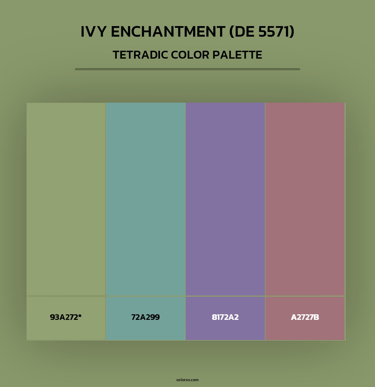 Ivy Enchantment (DE 5571) - Tetradic Color Palette