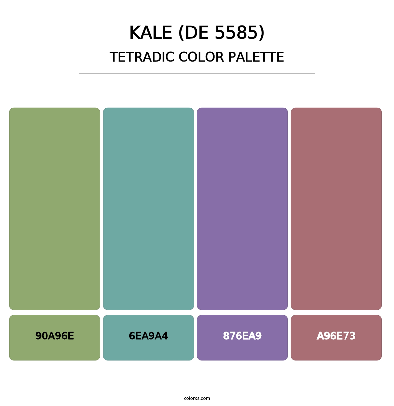 Kale (DE 5585) - Tetradic Color Palette