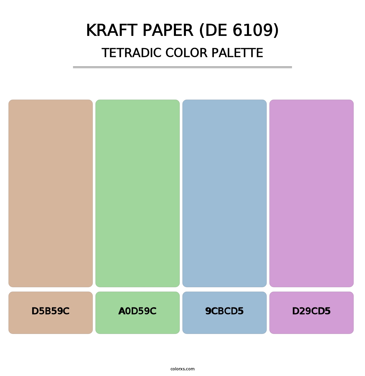 Kraft Paper (DE 6109) - Tetradic Color Palette