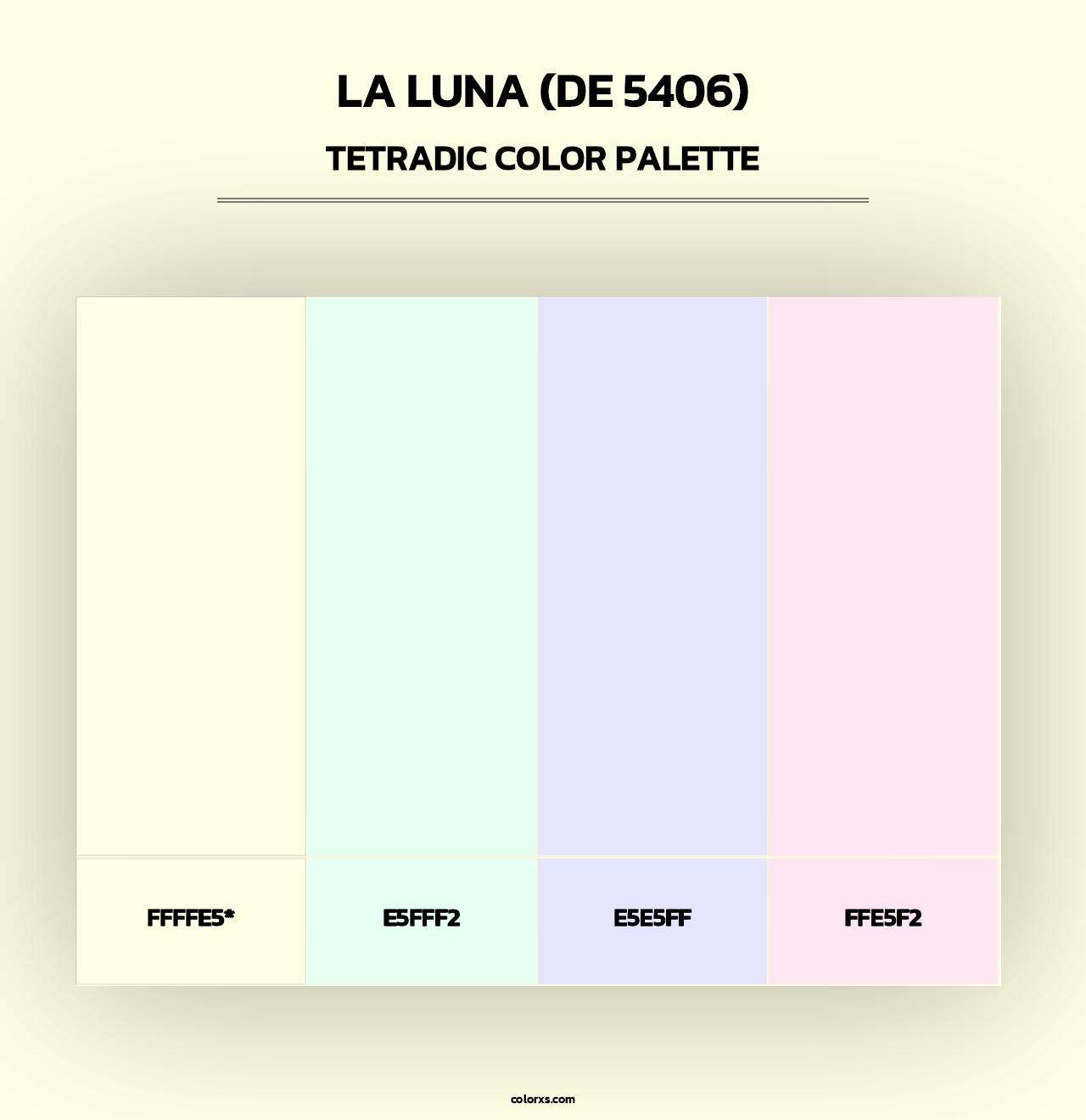 La Luna (DE 5406) - Tetradic Color Palette