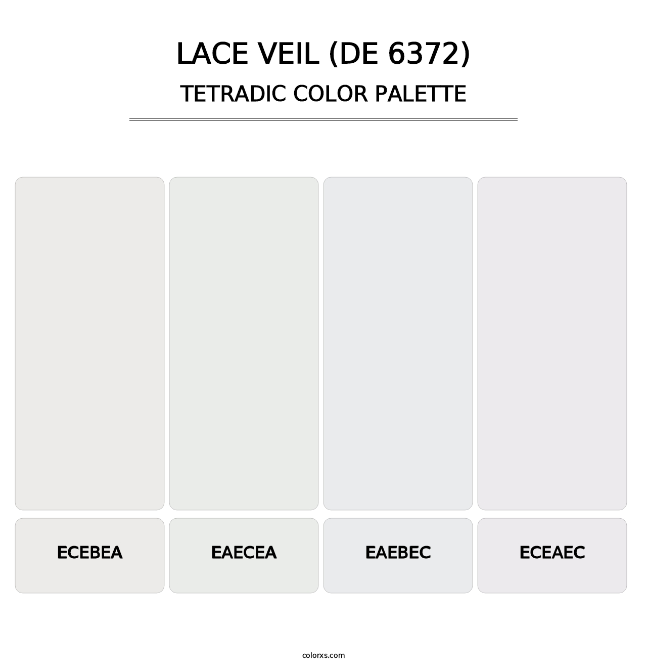 Lace Veil (DE 6372) - Tetradic Color Palette