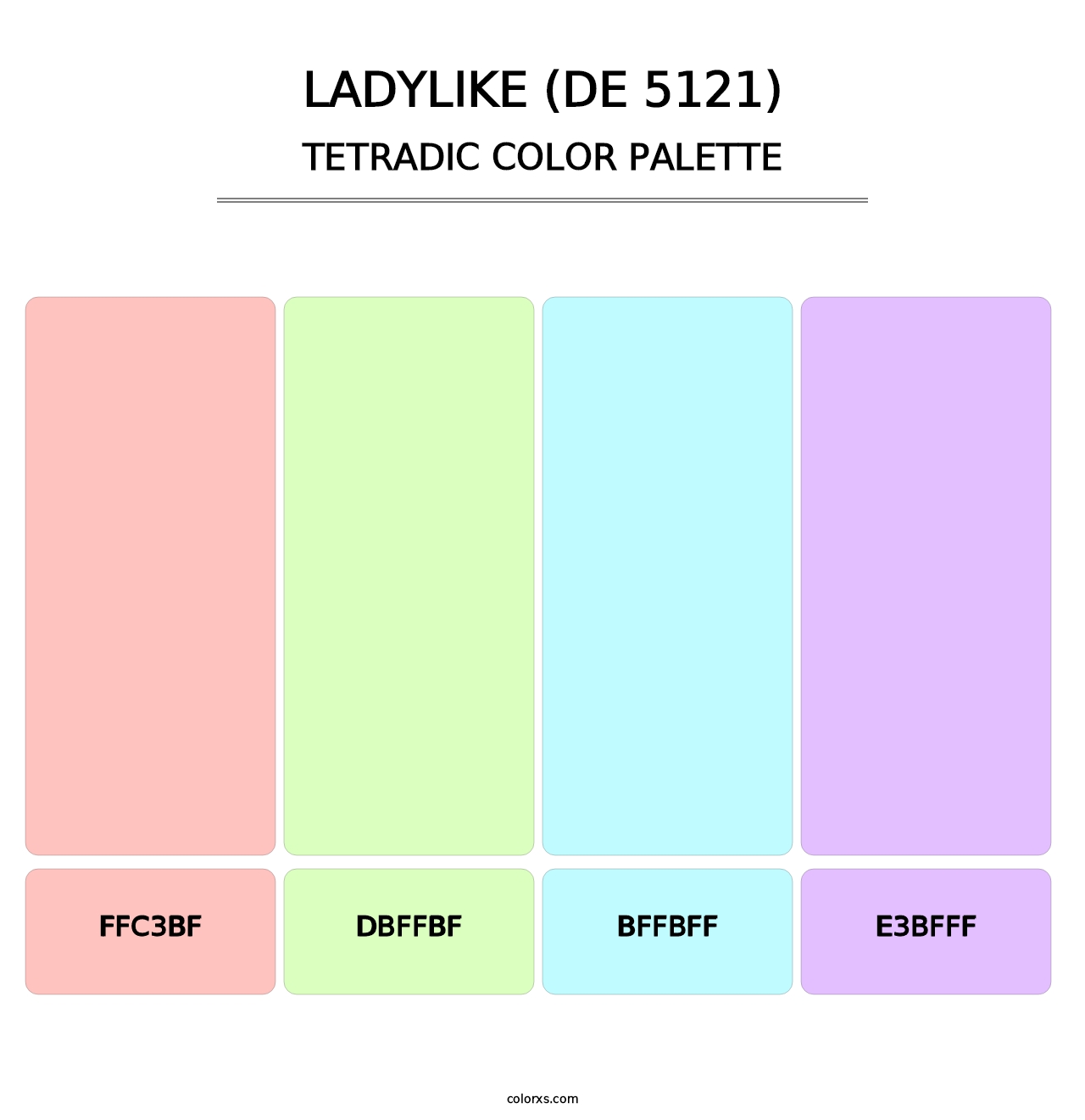Ladylike (DE 5121) - Tetradic Color Palette
