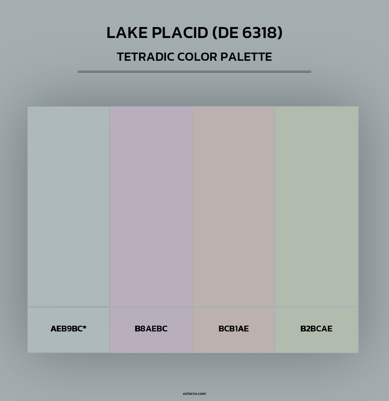 Lake Placid (DE 6318) - Tetradic Color Palette