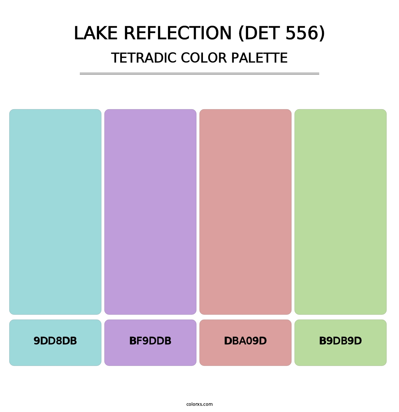 Lake Reflection (DET 556) - Tetradic Color Palette