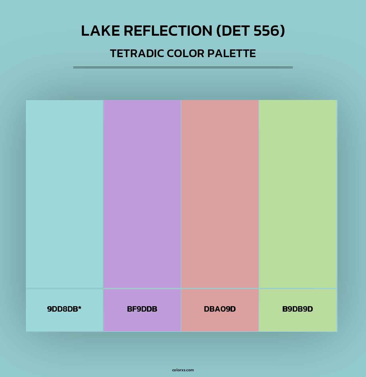 Lake Reflection (DET 556) - Tetradic Color Palette