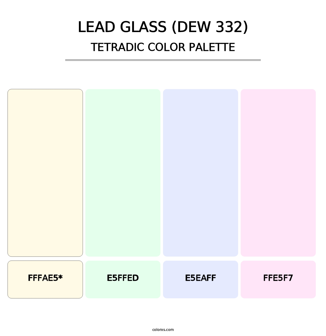Lead Glass (DEW 332) - Tetradic Color Palette