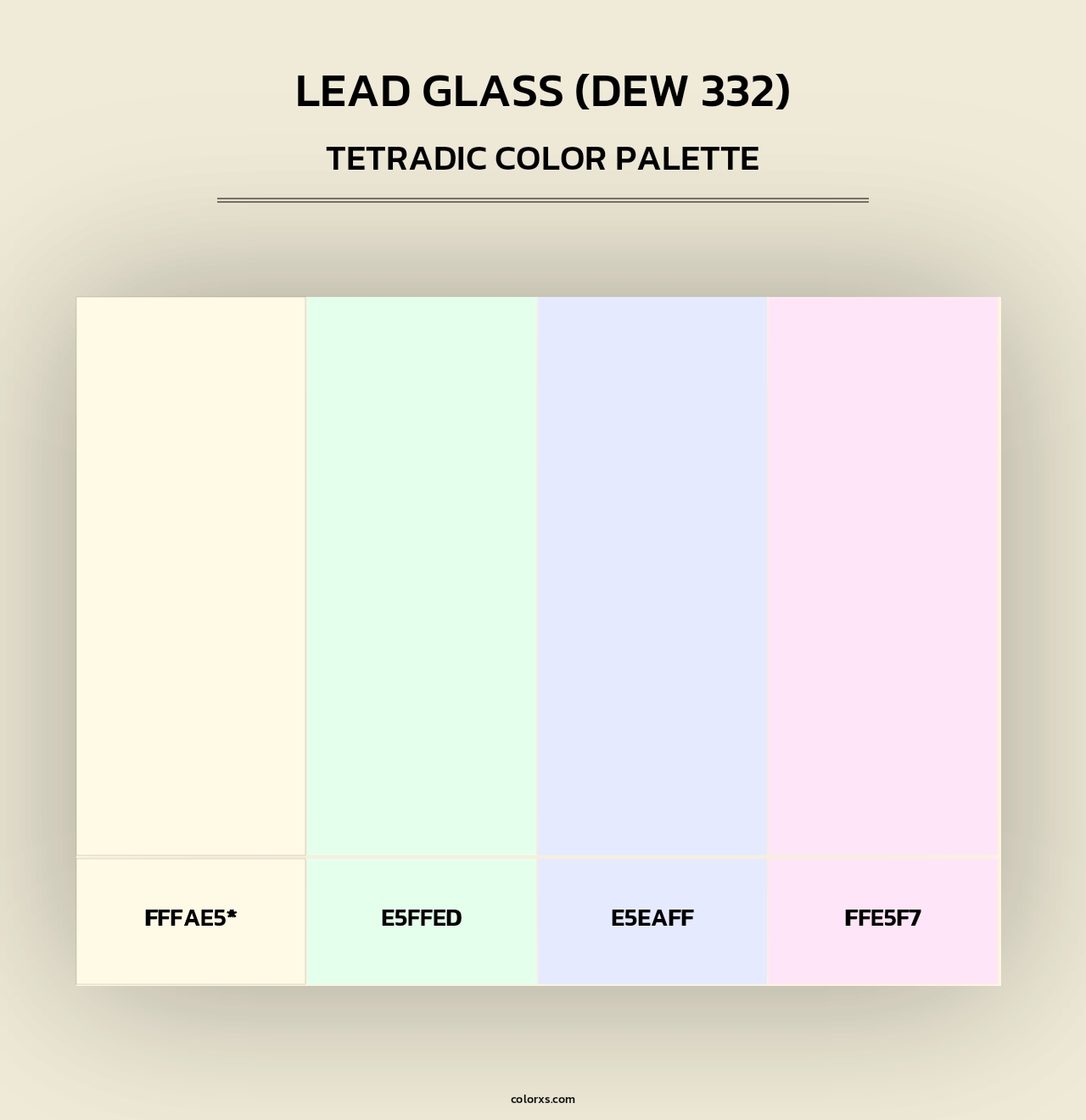 Lead Glass (DEW 332) - Tetradic Color Palette
