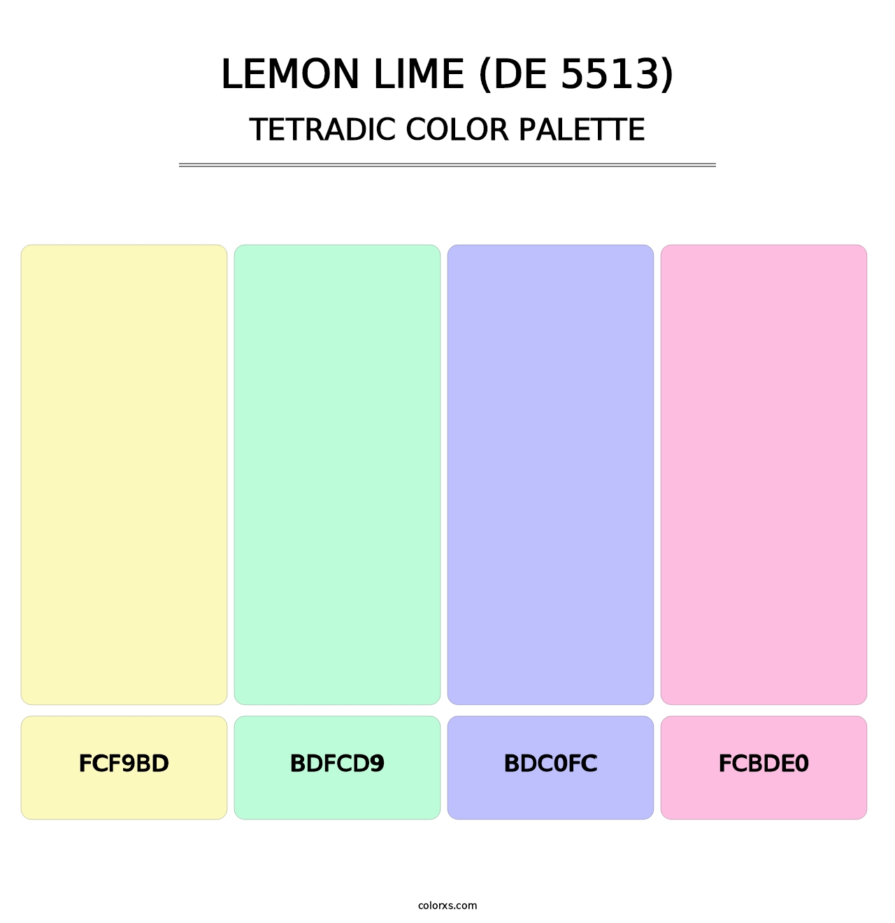 Lemon Lime (DE 5513) - Tetradic Color Palette