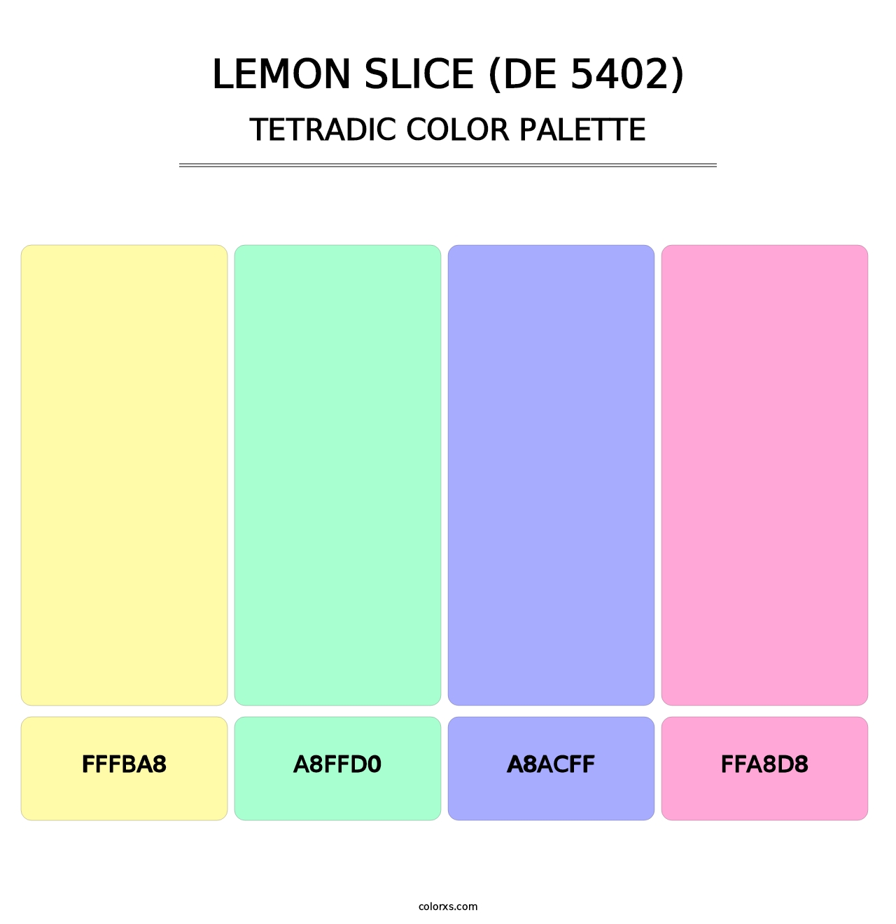 Lemon Slice (DE 5402) - Tetradic Color Palette