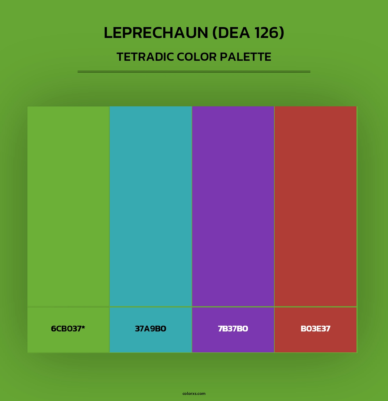 Leprechaun (DEA 126) - Tetradic Color Palette