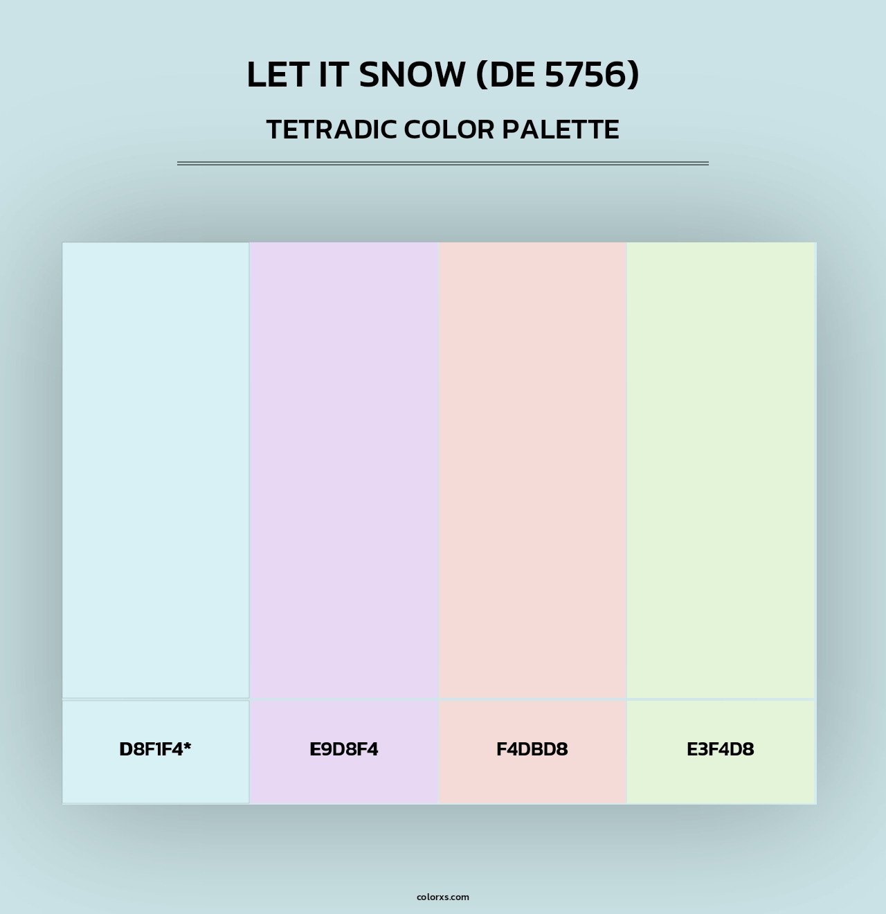 Let it Snow (DE 5756) - Tetradic Color Palette
