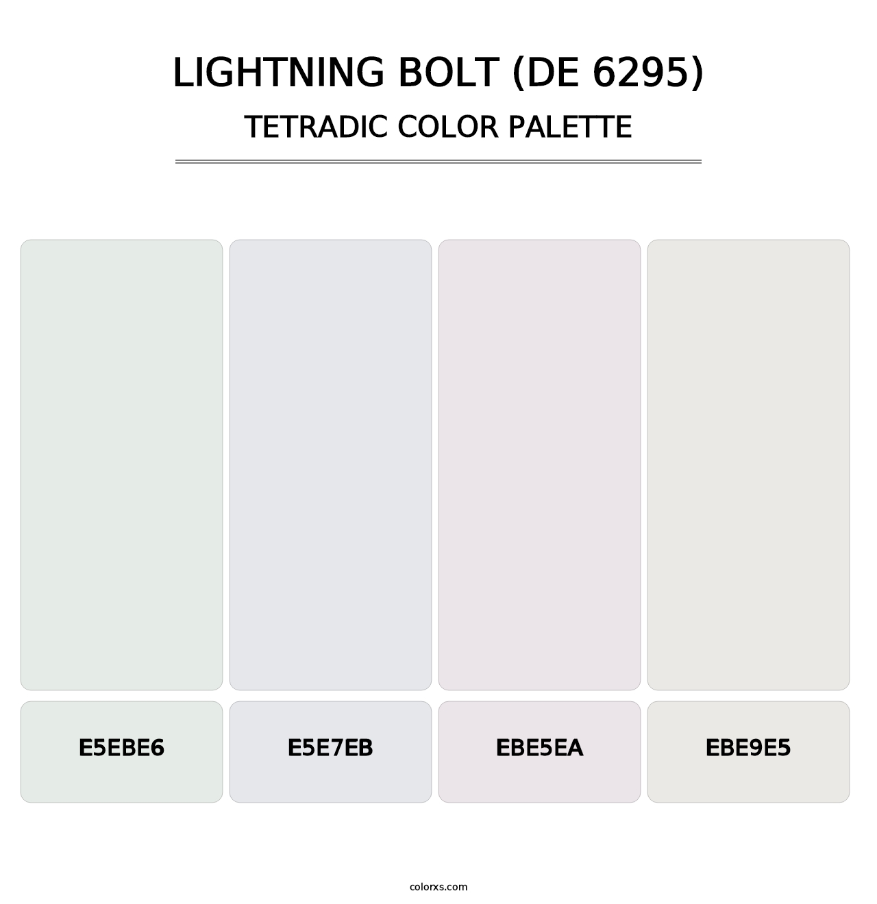 Lightning Bolt (DE 6295) - Tetradic Color Palette