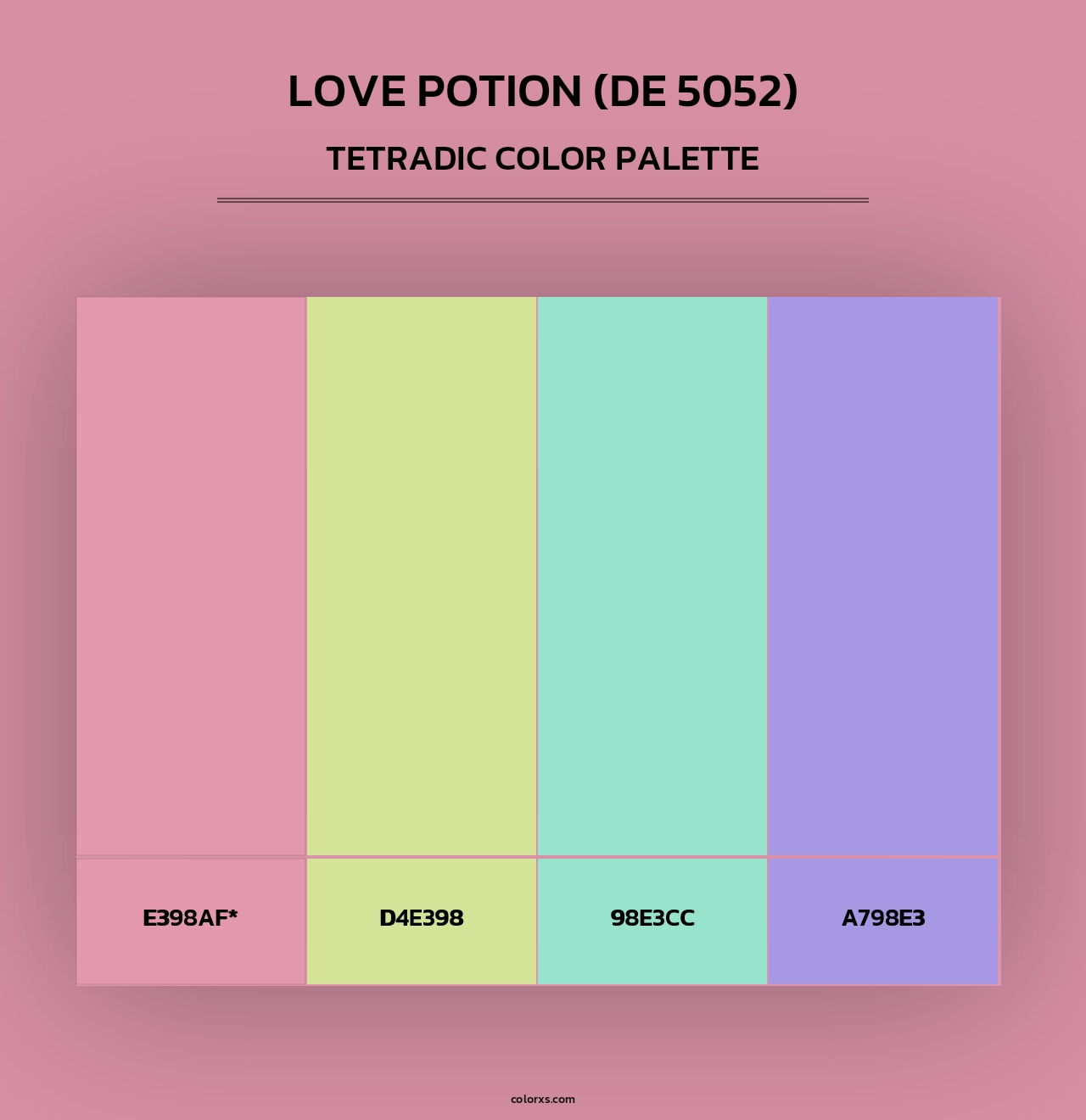 Love Potion (DE 5052) - Tetradic Color Palette